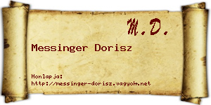 Messinger Dorisz névjegykártya